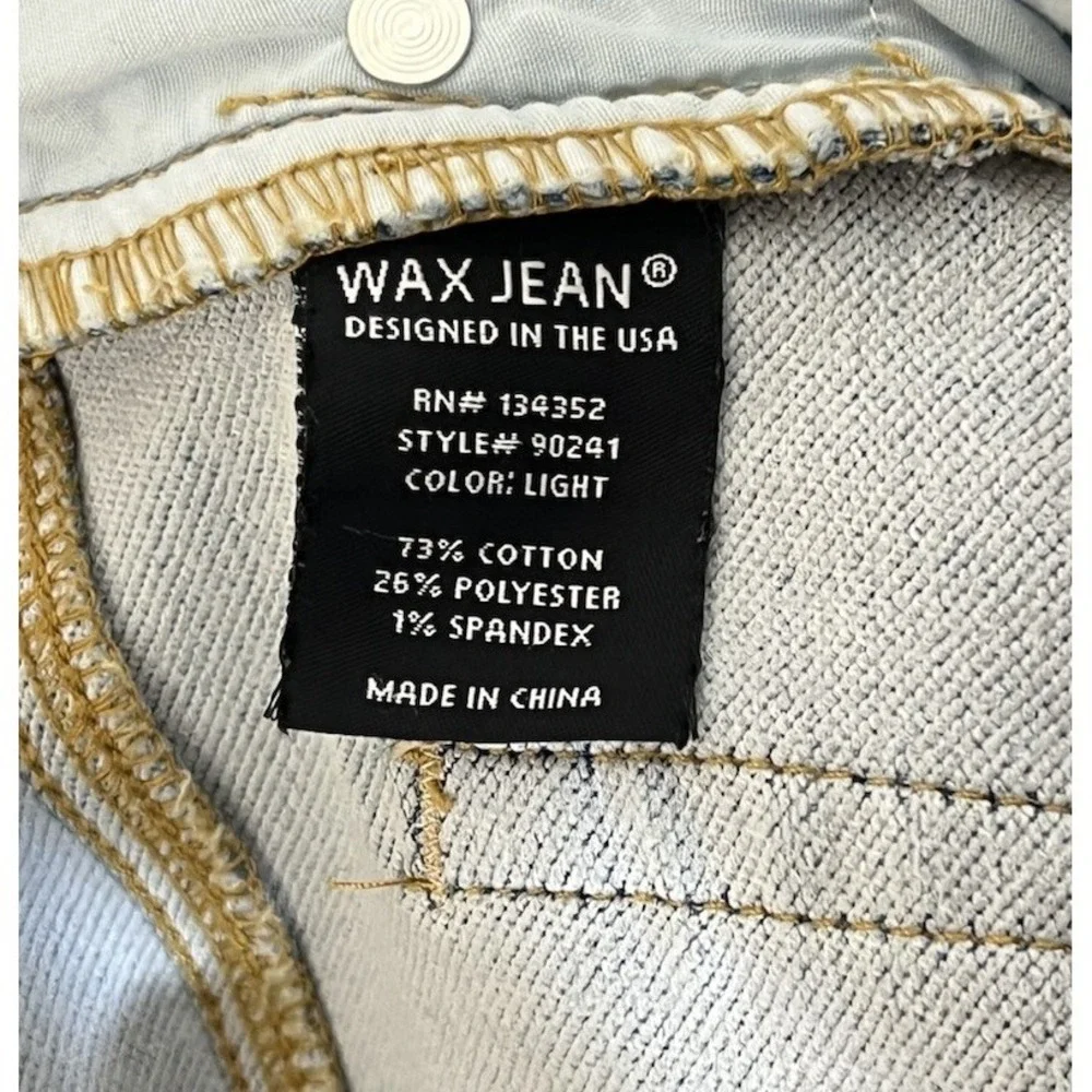 Wax Jean Collection High Rise Skinny Jeans Womens Juniors Size 9/29 Blue Stretch